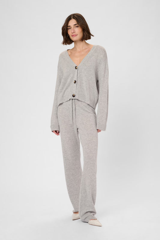 Bjanca Arrow Cardigan - Mid Grey Melange