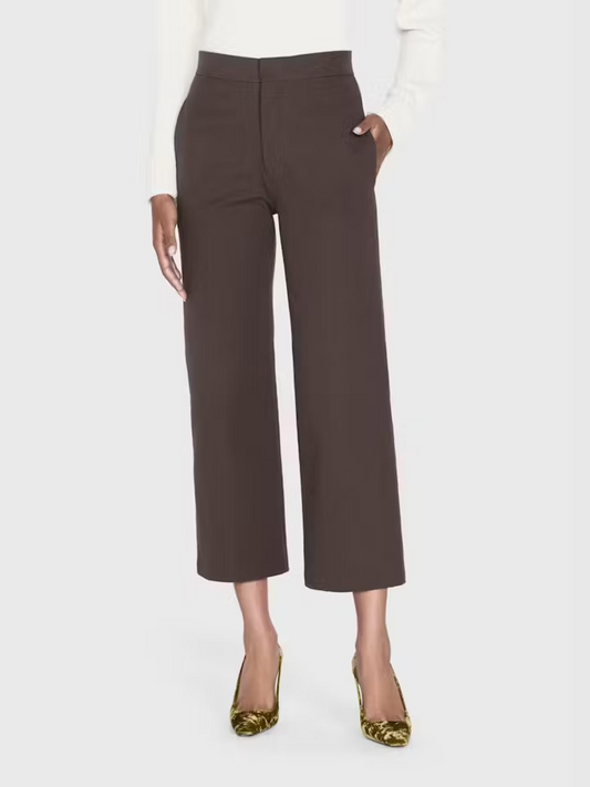 Le Jane Crop Trouser - Chocolate Brown