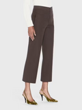 Le Jane Crop Trouser - Chocolate Brown