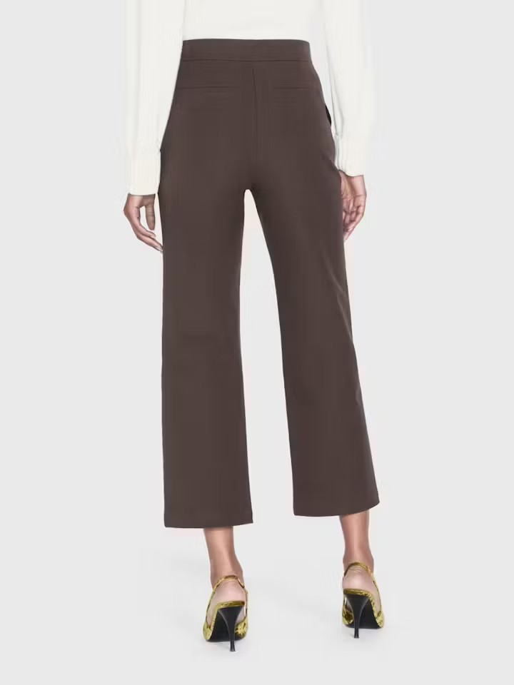 Le Jane Crop Trouser - Chocolate Brown