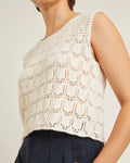 Janne Silk and Cotton Sweater - Ivory