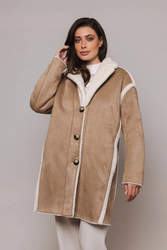 Fiona Coat - Light Grey Fleck – Premium Boutique