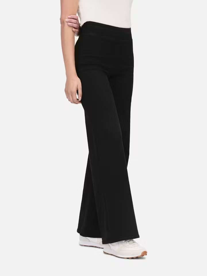 The Jetset Wide Leg - Sheen Noir