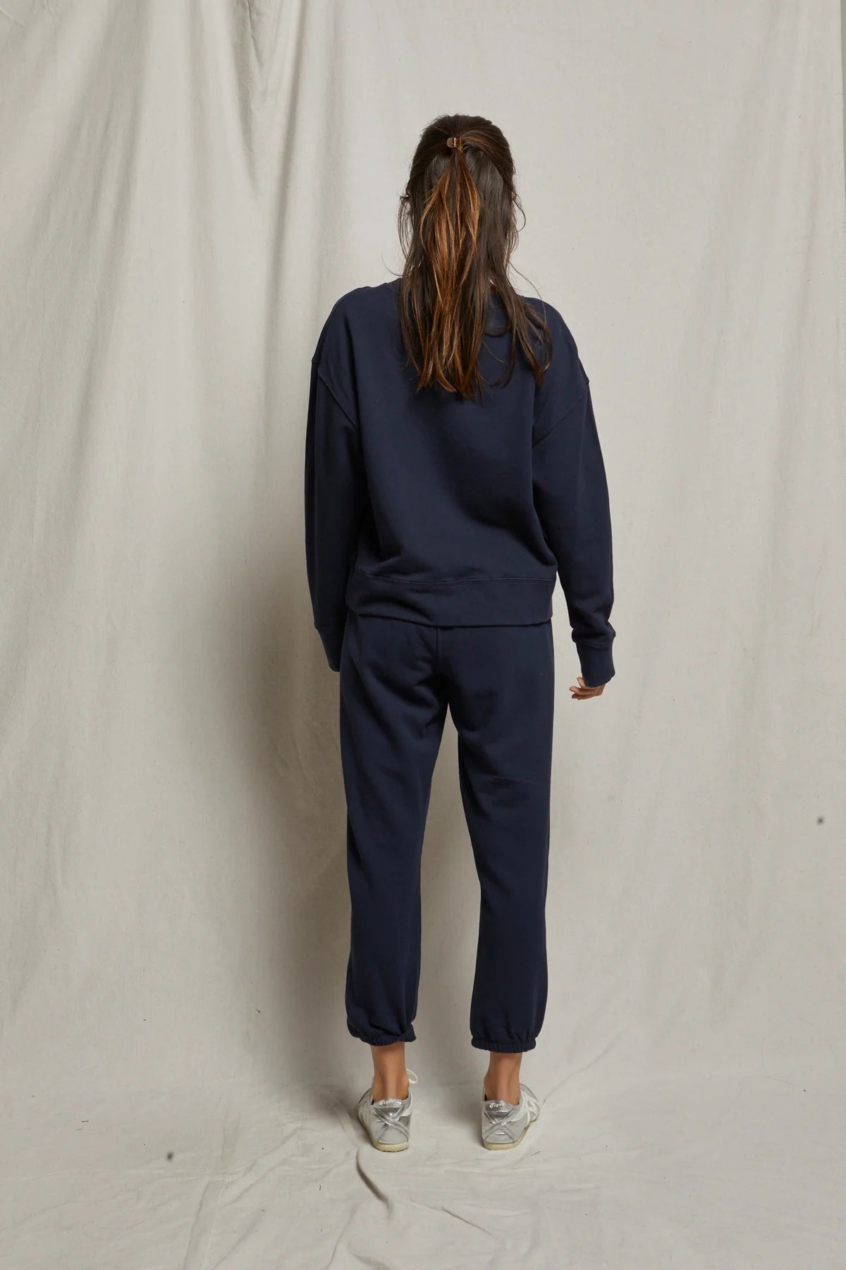 Tyler French Terry Pullover Sweatshirt - Navy
