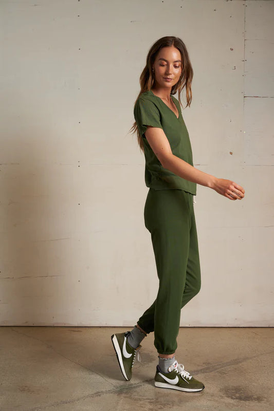 The Johnny French Terry Easy Sweatpant - Fern Green