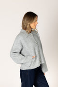 Jonah Luxe Short Collar Coat - Drizzle