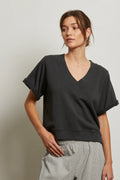 Briggs french terry short sleeve crew sweatshirt - Vintage black