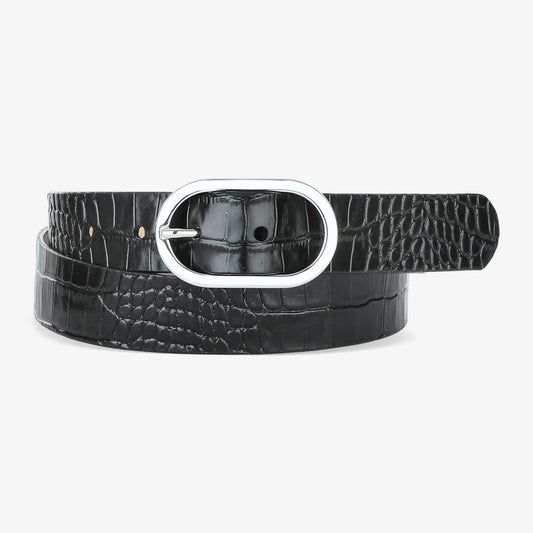 Kezia Barcelona Leather Belt - Black