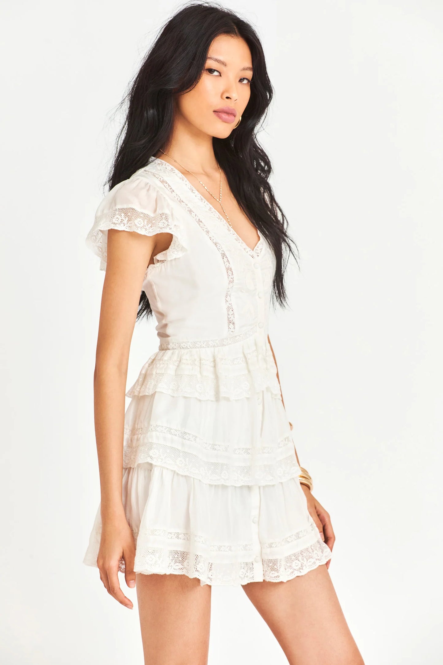 Kindler Dress - Antique White