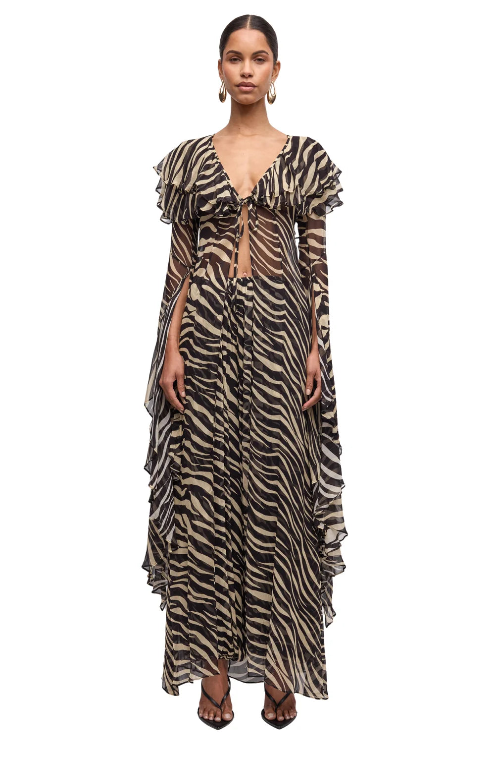 Kyle Maxi Top - Zebra