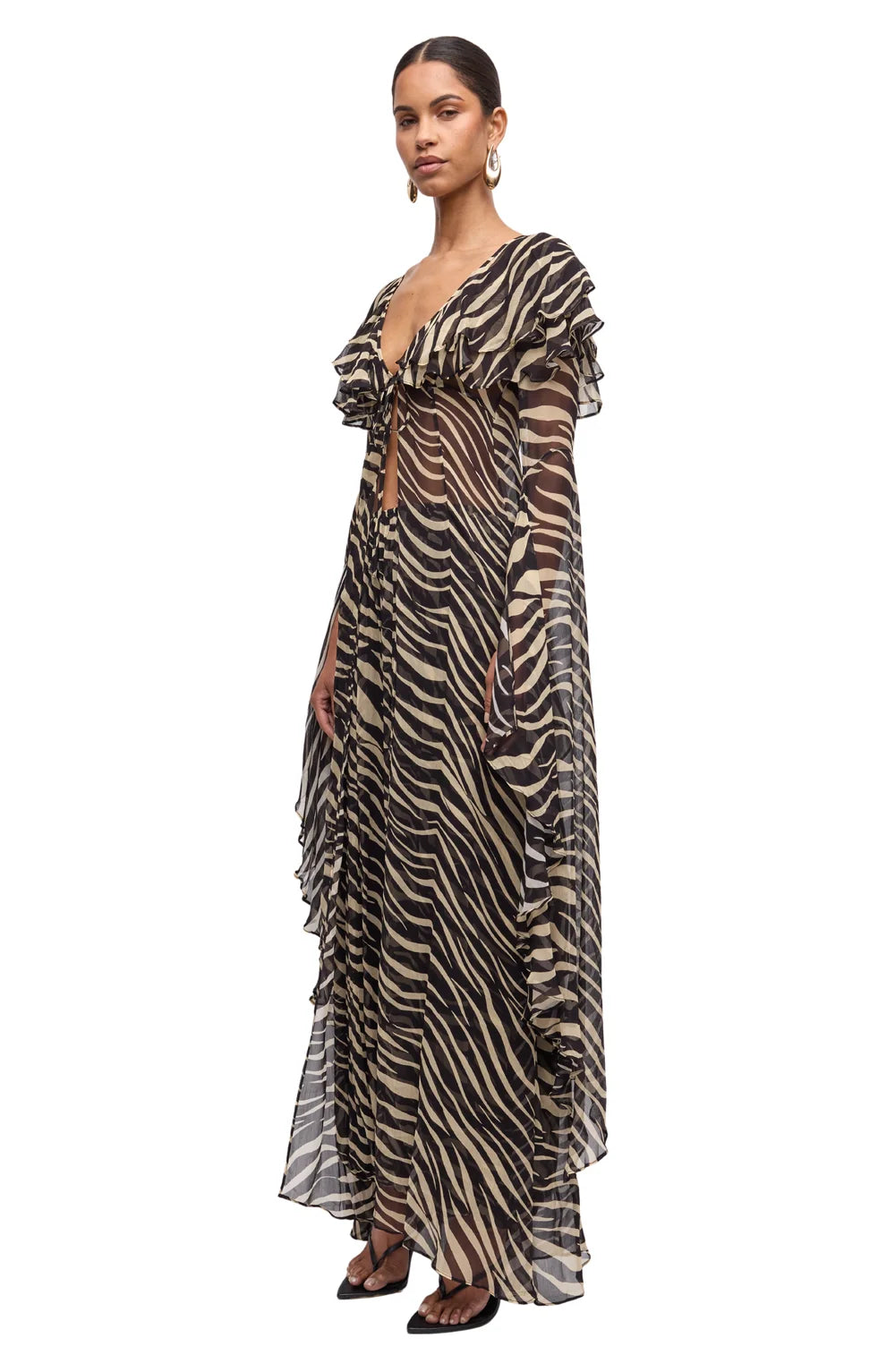 Kyle Maxi Top - Zebra
