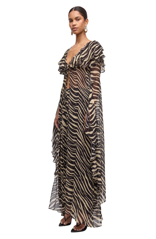 Kyle Maxi Top - Zebra