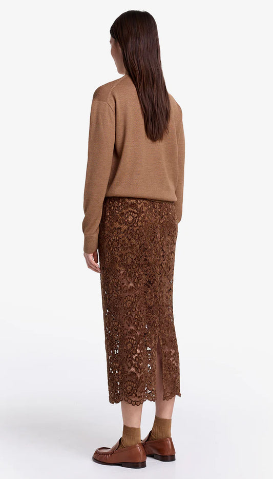 Boyfriend V-Neck Sweater - Camel