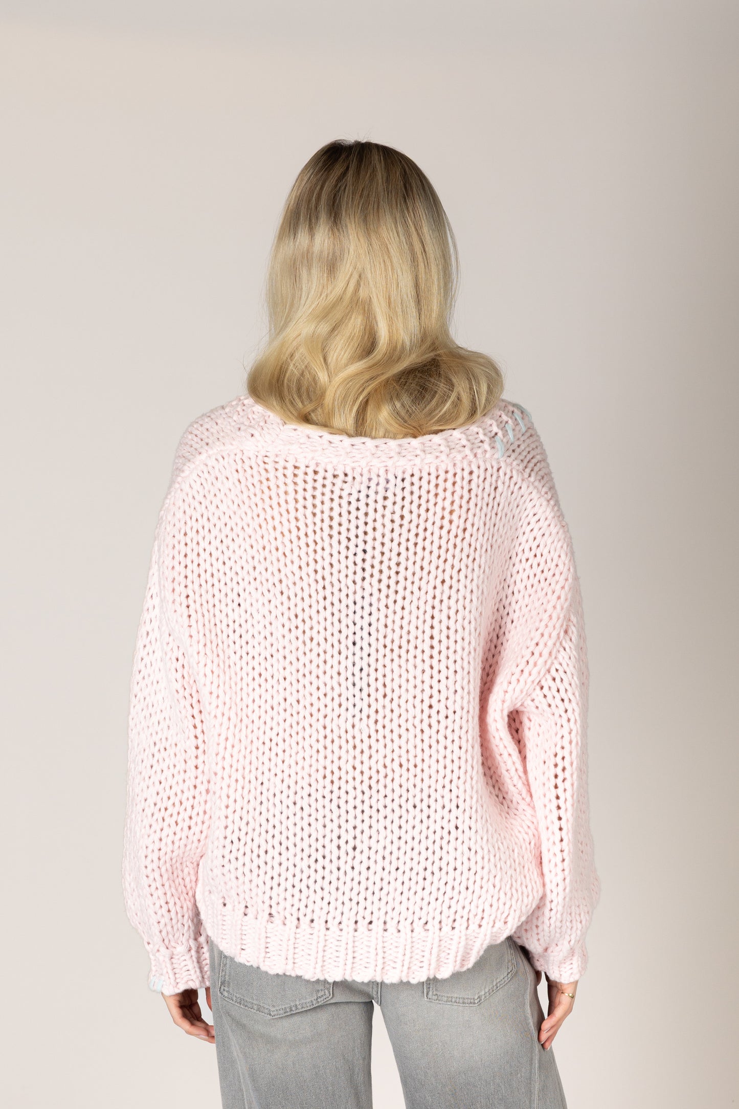 Landry Hand Knit Cardi - Sugar / Crystal