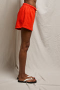 Layla French Terry Sweat Short - Tomato