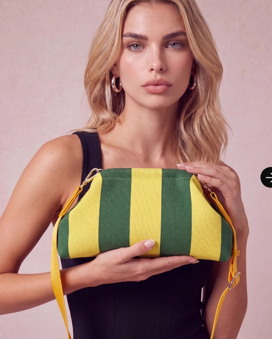 City Girl Pouch + Strap - Lemon / Lime