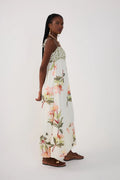 Verdejar Ruched Midi Dress - Off White