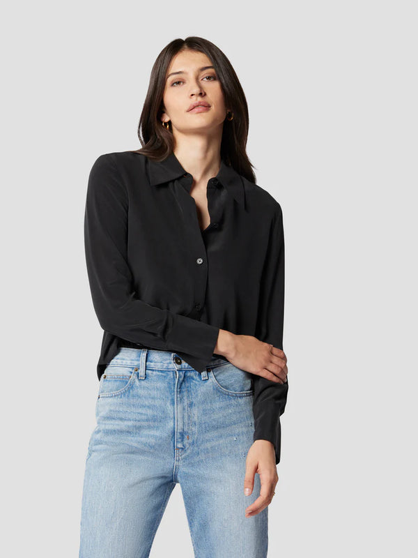 Leona Silk Shirt - True Black