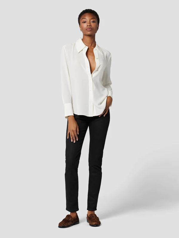 Leona Silk Shirt - Nature White