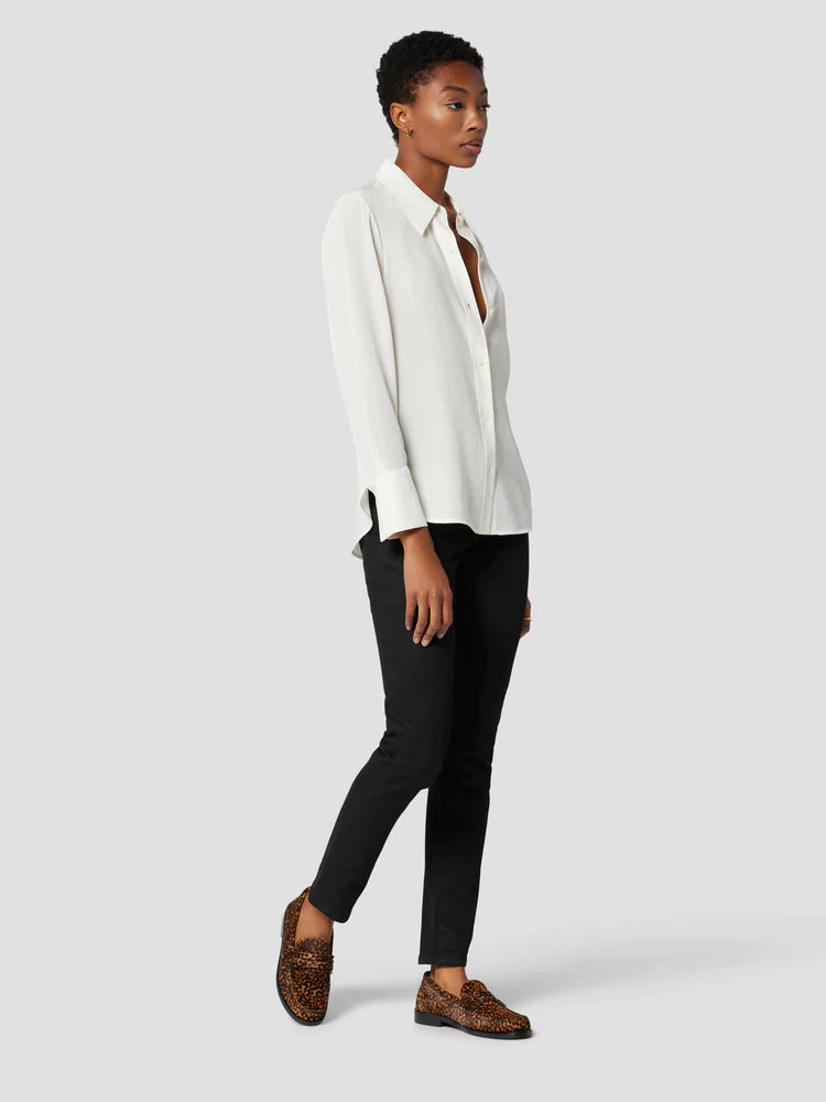 Leona Silk Shirt - Nature White