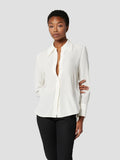Leona Silk Shirt - Nature White