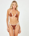 Levy Bikini Bottom  - Coffee/Cream