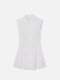 The Linen Day Dress - White