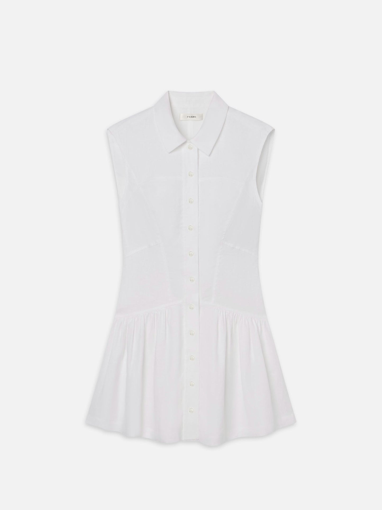 The Linen Day Dress - White