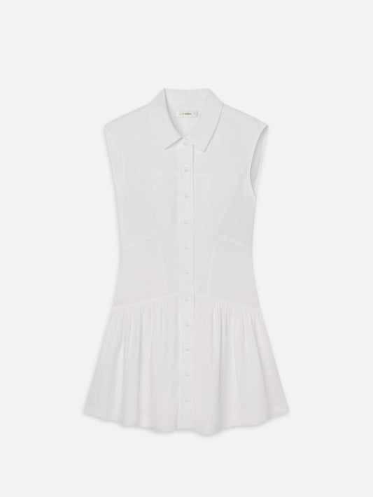 The Linen Day Dress - White