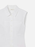 The Linen Day Dress - White