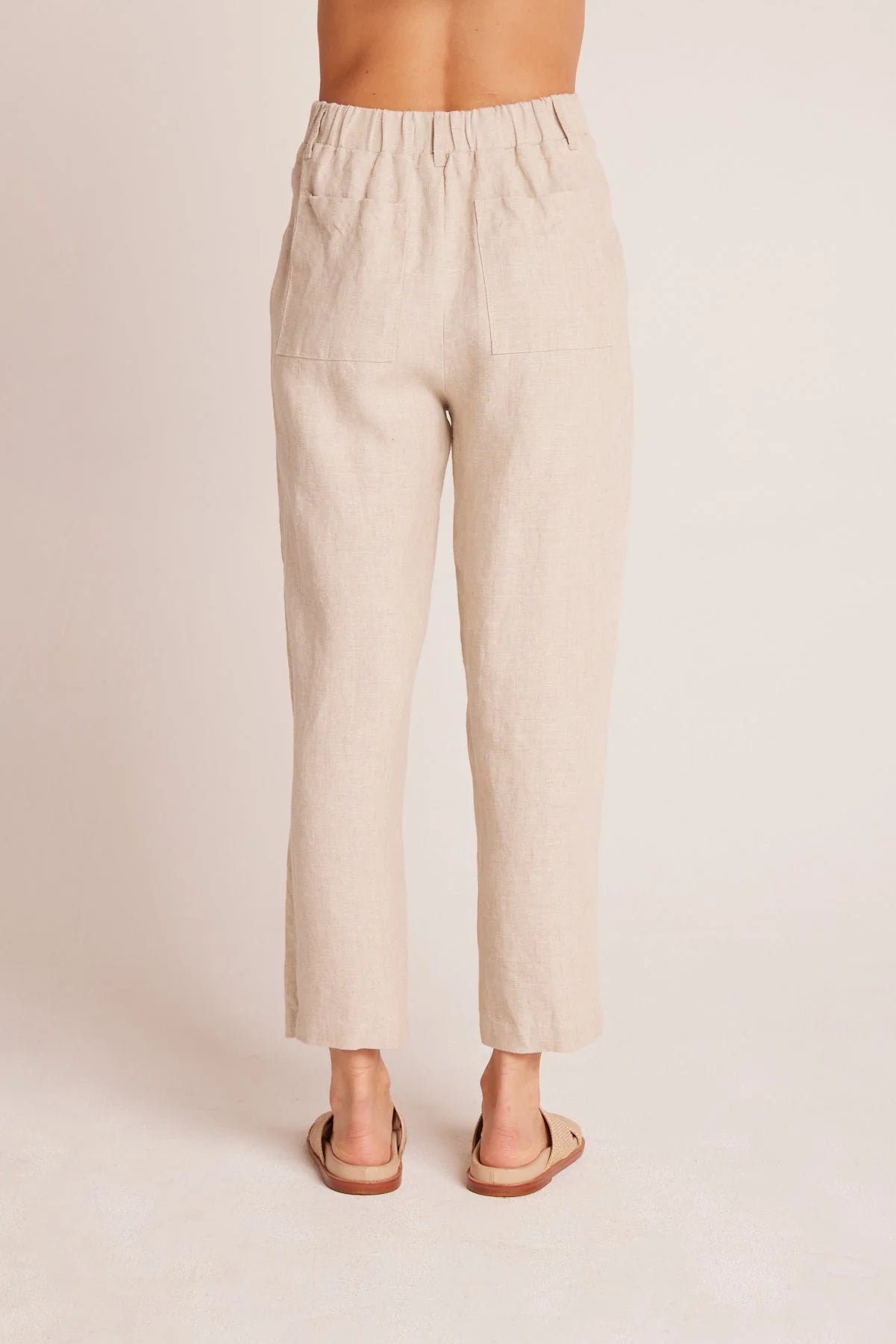 Relaxed Pleat Front Trouser - Linen Sand