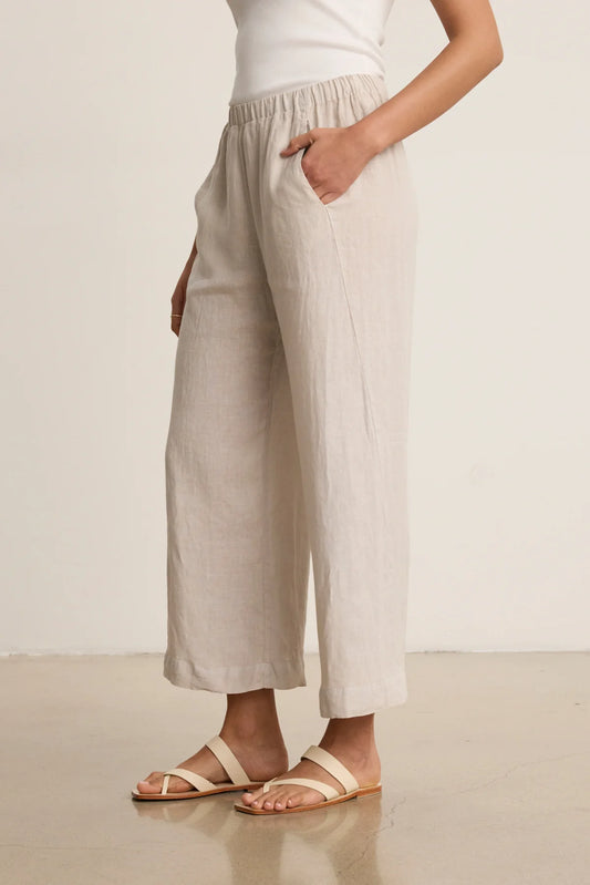 Lola Linen Pant - Cobble