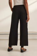 Lola Linen Straight Leg Pant - Black