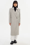 Lorelei Double Face Wool Coat - Light Grey