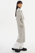 Lorelei Double Face Wool Coat - Light Grey