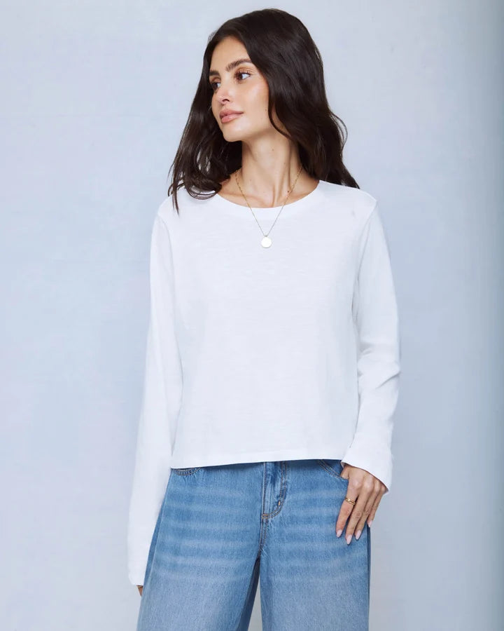 Louisa Long Sleeve Tee - White