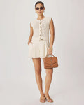 Luca Knit Tank - Antique Pearl