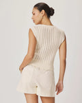 Luca Knit Tank - Antique Pearl