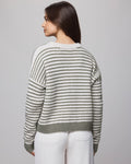 Lucy Stripe Sweater - Green Spruce/Oak