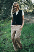 Lu Sweater Vest - Black