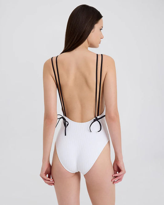 The Lynn Ribbed One Piece - Marshmallow