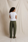 Macy Recycled Cotton Rib Fitted Tee - White