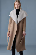 MAI-CN Double-Face Wool Wrap Coat - Light Camel Trench