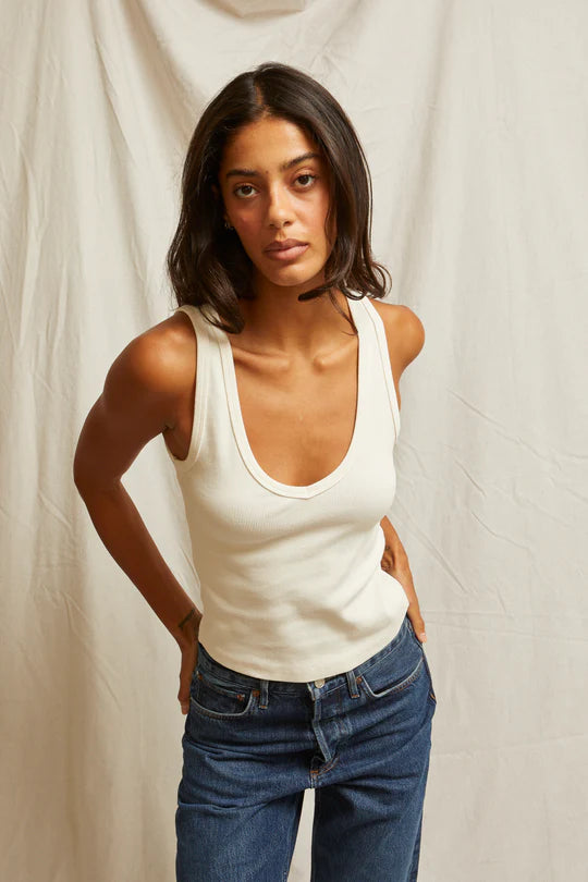 Maria Tank - Bright Ivory