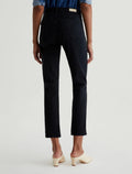 Mari Crop Mid-Rise Slim Straight - Sulfur Black