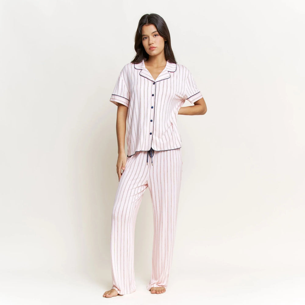 All American PJ Set - Marzipan Stripe