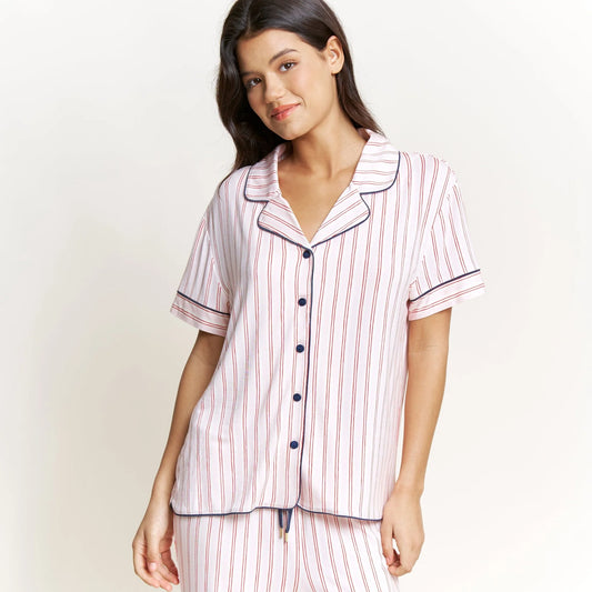 All American PJ Set - Marzipan Stripe
