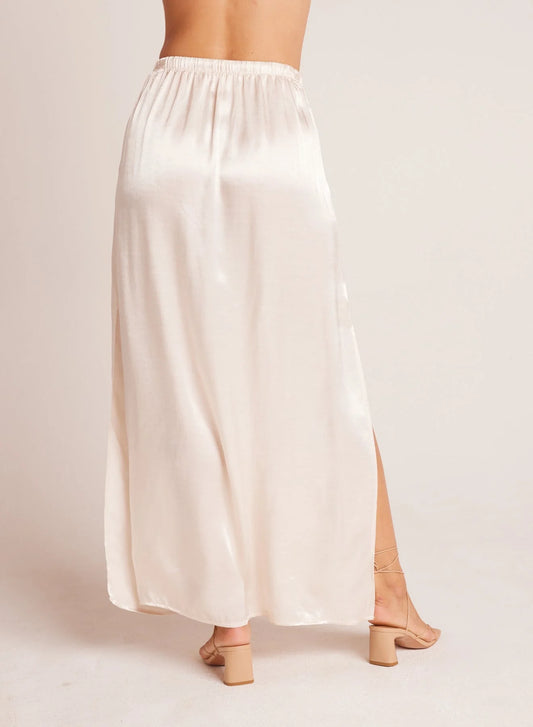 Pleat Front Maxi Skirt - Playa Sand