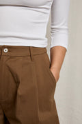 Mei Cotton Twill Short With Pockets - Mocha