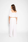 Miami Split Leg Beach Pants - White
